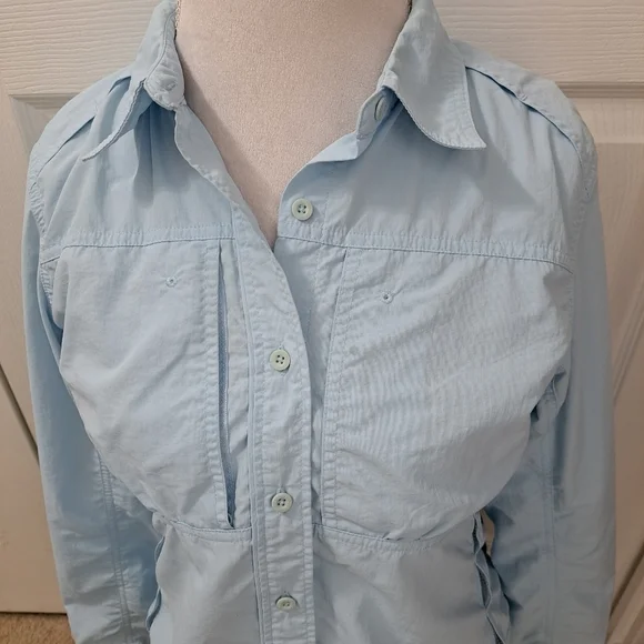 The North Face Baby Blue Blouse/Light Jacket   Size M - Picture 2 of 12